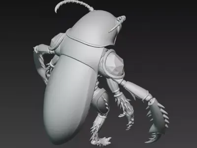 Insect Carapace Demon 3D model