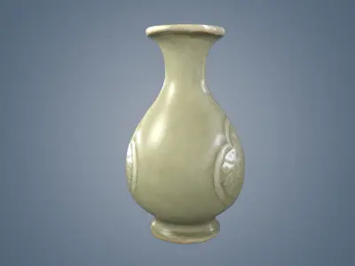 Vase Collection chinese Low-poly 3D model Low-poly 3D model