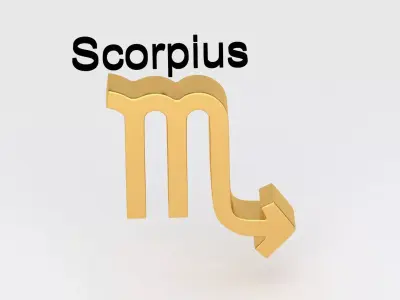 Astrological Sign scorpius 3D model