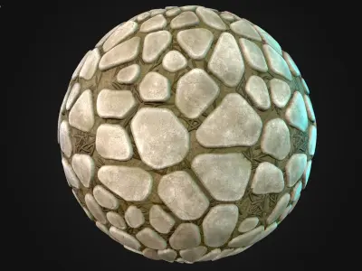 Stylized Pavement Vol 151 - Hand Painted Textures Texture