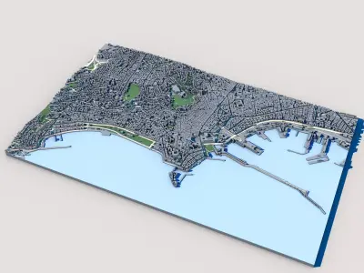 Naples City Italy Historic Italian Architecture  3D model