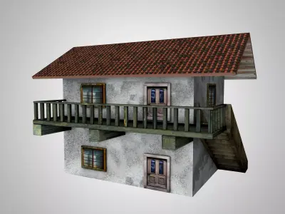 Small Residential House 3D model