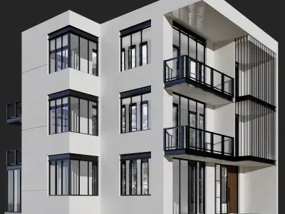 RESIDENTIAL BUILDING NO48 A 3D model