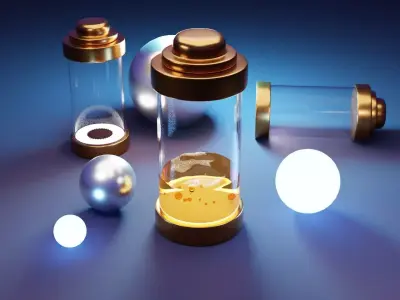 Energy Capsule Animation 3D model