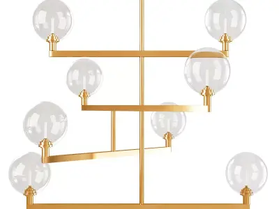 GAMBIT CHANDELIER Low-poly 3D model