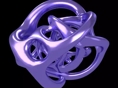 Abstract Shape v40 004 Low-poly 3D model