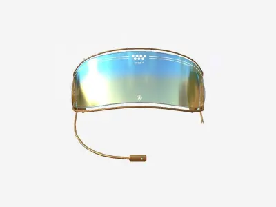 SciFi Glasses H09 Blue Orange - Character Design Fashion Low-poly 3D model
