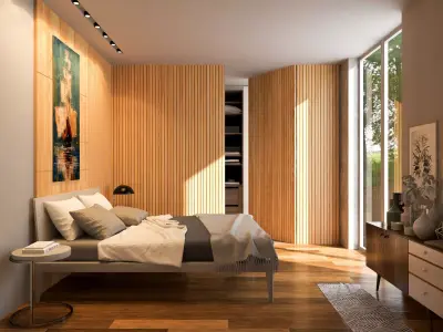 Small Bedroom Design 3D model