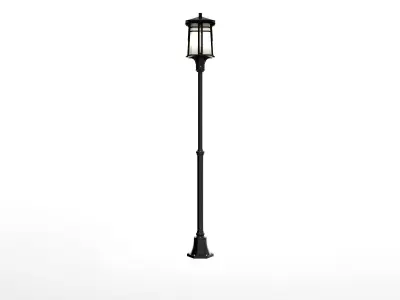 Street Lamp Low-poly 3D model 47