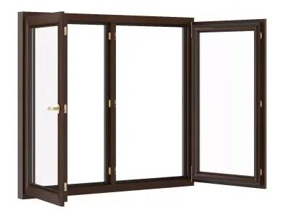 Wooden Window 1730mm x 1500mm 3D model