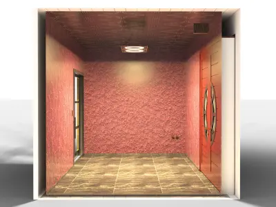 Lobby Interior Design without Furnitures 3D model