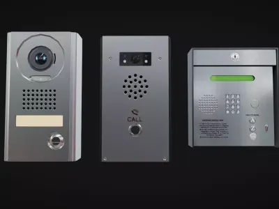Door Intercom Pack 03 Low-poly 3D model