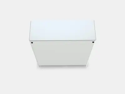 IDASEN Cabinet with sliding glass doors 3D model