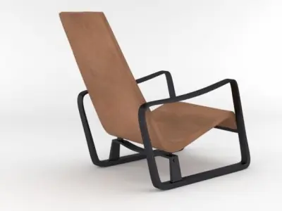 Fauteuil Cite by Jean Prouve 3D model