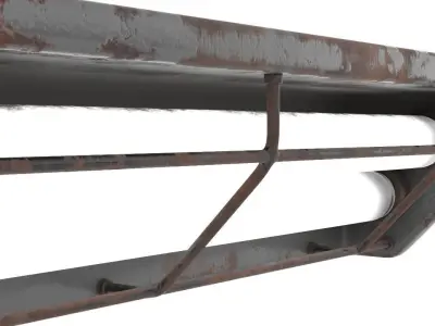 Wall Light 2 Textured 3D model