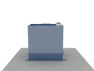 Villa building Low-poly 3D model purchase