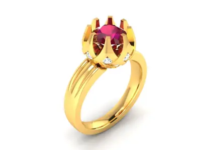 Women Ring  Render 3dm STL OBJ FBX Details 3D print model 184