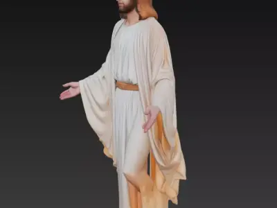 Divine Savior - Holy Religious Statue 3D Model 3D print model