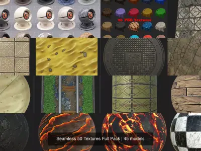 Seamless 50 Textures Full Pack Texture