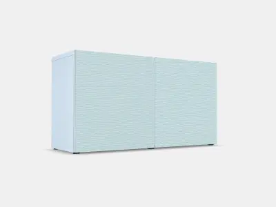 BESTA Shelf unit with doors 4 Low-poly 3D model