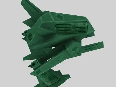 Drone robot Low-poly 3D model