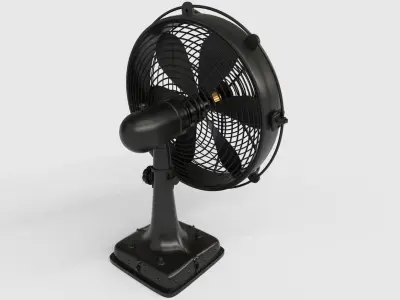 Floor Fan Low-poly 3D model get