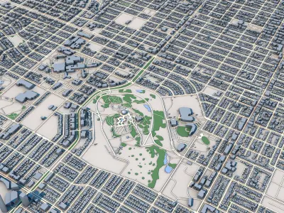 Vancouver City Canada 3D model