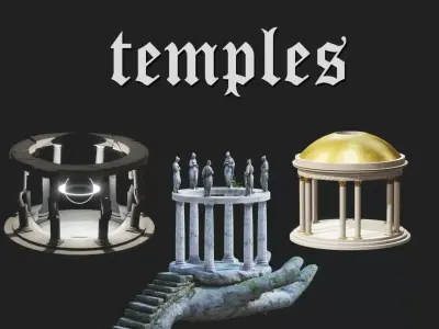 Temples 3D Model Pack