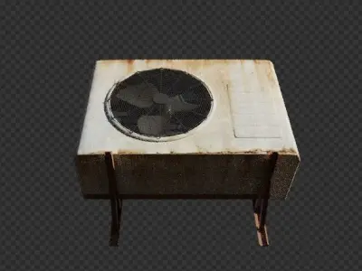Air Conditioning Unit Old 3D model