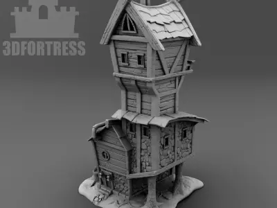 Fabulous middle ages house 3D print model