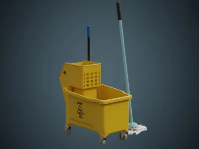 Mop Wringer 2A Low-poly 3D model