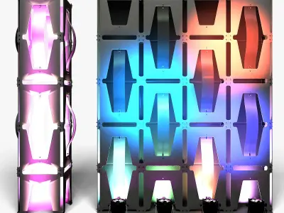 Stage Decor 35 Modular Wall Column 3D model