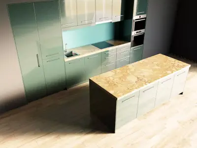 91-Kitchen7 glossy 8 3D model