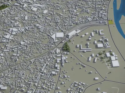 Agra - City 3D Model Low-poly 3D model