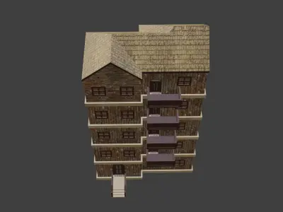 House Model 41 Low-poly 3D model