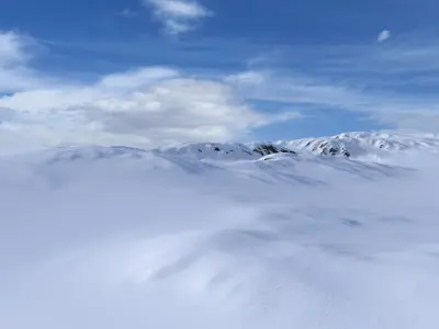 Snow Mountain 04 Low-poly 3D model