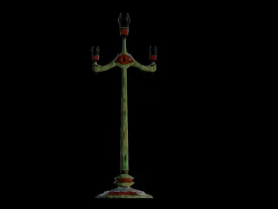 LampPost Low-poly 3D model