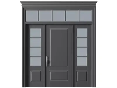 Entrance modern classic street Doors 3D model