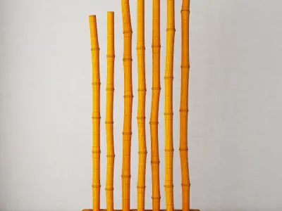 Bamboo decor 3D model