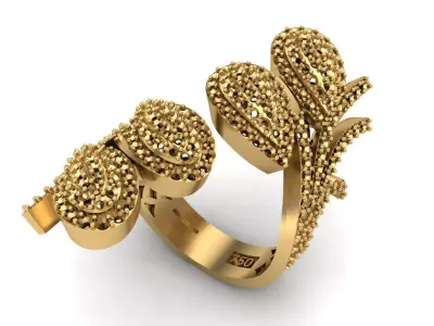 Jewelry ring 185 3D print model