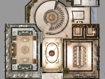 Ground floor villa 3D model