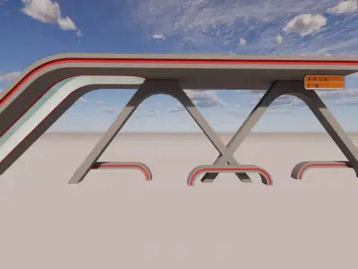 Bus Stop Collections -B5 3D model