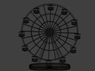 Ferris Wheel  Loop Animation 3D model