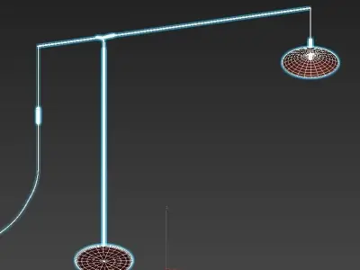 ALTURA floor lamp with shade 3D model