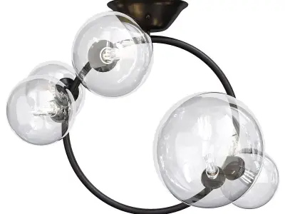 IONA Octo Ceiling 5 shades Low-poly 3D model