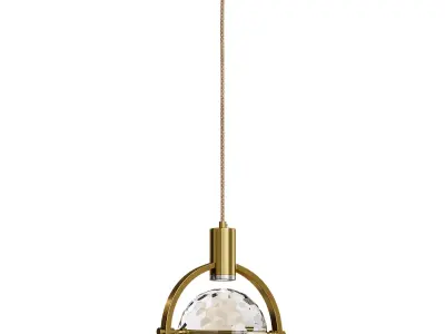 Hanging lamp GOLF Low-poly 3D model