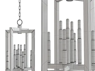Wellington Pendant Light Low-poly 3D model