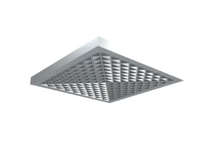 Steel Grating Flooring v2 001 Low-poly 3D model