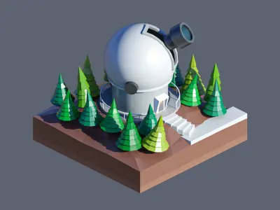 land 72A Low-poly 3D model