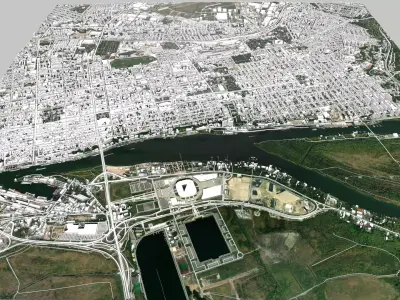 Cityscape Rostov on Don Russia  3D model